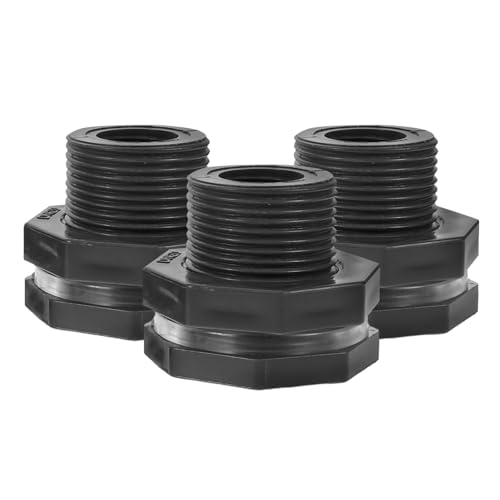 COOLHIYA 3 Stück Aquarium Rohrverbinder Kunststoff Fischtank Schlauchanschluss Undichter Adapter für Wasserrohrverbindungen Aquarien und Fischbecken von COOLHIYA