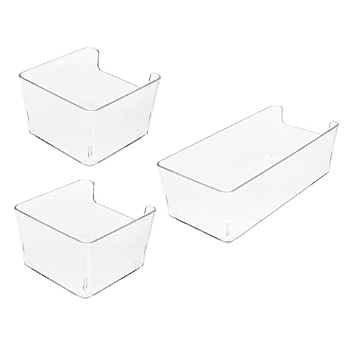 COOLHIYA 3 Stück Hamster Badewanne Transparentes Kunststoff Badewannen für Kleine Haustiere für Sandbäder und Kompakte für Zuhause und Tierbedarf von COOLHIYA