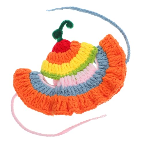 COOLHIYA Bunte Katzenmütze mit Ohrlöchern Lustiges Kostümzubehör für Katzen für Partys Geburtstagsfeiern Halloween und Thematische Zusammenkünfte aus Weichem Strickmaterial für Kleine COOLHIYA Bunte Katzenmütze mit Ohrlöchern Lustiges Kostümzubehör für Katzen für Partys Geburtstagsfeiern Halloween und Thematische Zusammenkünfte aus Weichem Strickmaterial für Kleine von COOLHIYA