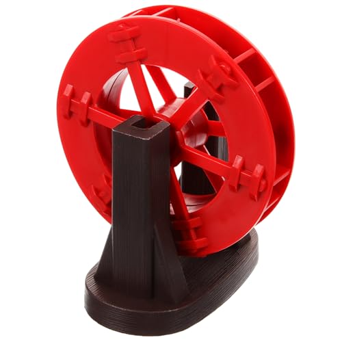 COOLHIYA Feng Shui Wasserrad Kunststoff Langlebiges DIY Tischbrunnen Rad für Aquarium Garten Teich Energiesparendes Stabiles Rotationsrad zur Wasserkreislauf-Dekoration von COOLHIYA