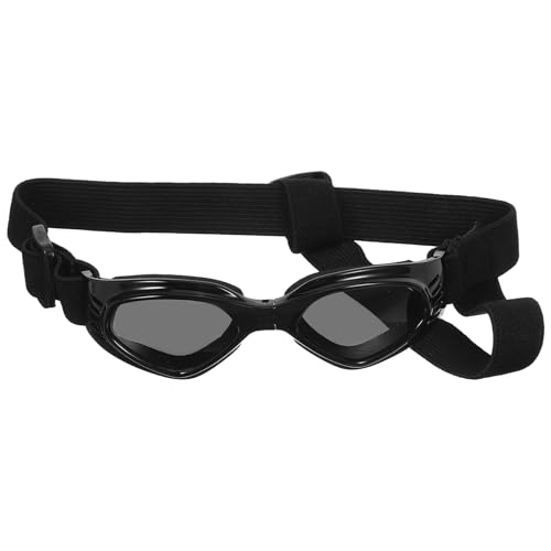 COOLHIYA Hundebrille: Haustier-Sonnenbrille, Faltbare Hundebrille – Verstellbarer Riemen, UV-Schutzbrille für kleine bis mittelgroße Hunderassen – wasserdichte Hundebrille für Strandwanderungen von COOLHIYA