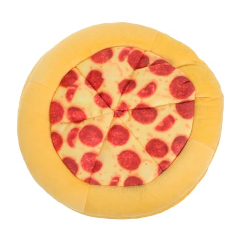 COOLHIYA Kauspielzeug für Aggressive Hunde Unzerstörbares Interaktives Pizza mit Geräuschen für Kleine Mittelgroße und Große für Zahnpflege und Spielerisches Training von COOLHIYA