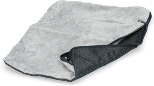 Coolpets Anti-Rutsch-Bezug - XL - 120 x 75 cm - Kühlung Hund - Kühlmaterial - Fleece - Speziell entwickelt Kühlmatten - Grau von Coolpets