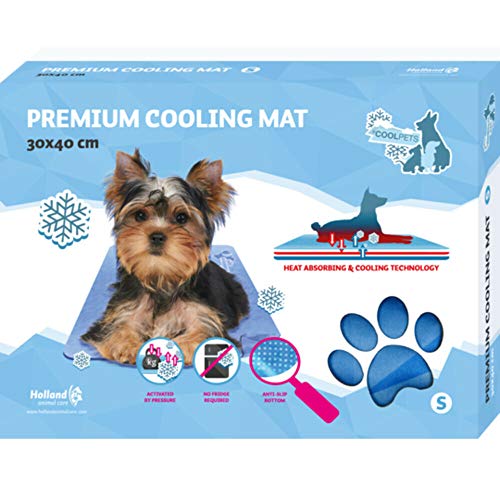 CoolPets Premium Kühlmatte - Geeignet für Hunde - rutschfest - Kühlung für Ihr Haustier - 30x40cm - S von CoolPets