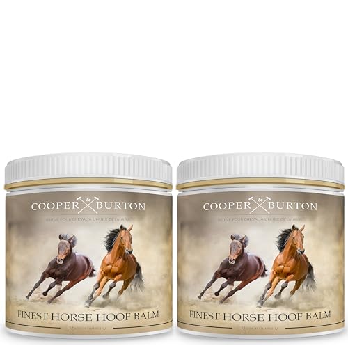 COOPER & BURTON Hufbalsam für Pferde | Hufpflege mit natürlichen Ölen für gesunde Hufe als SPARSET 2X 500ml | Fördert Hufwachstum & schützt vor Rissen | Intensive Feuchtigkeit für Pferdehufe COOPER & BURTON Hufbalsam für Pferde | Hufpflege mit natürlichen Ölen für gesunde Hufe als SPARSET 2X 500ml | Fördert Hufwachstum & schützt vor Rissen | Intensive Feuchtigkeit für Pferdehufe von COOPER & BURTON