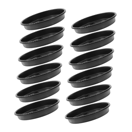 COOPHYA 12 Stück Kunststoffuntersetzer Robuste Pflanzenschalen für Innen und Außenbereich Schwere Ausführung Wasserspeichernde Blumenkübel Drip Trays für Gartenpflege von COOPHYA