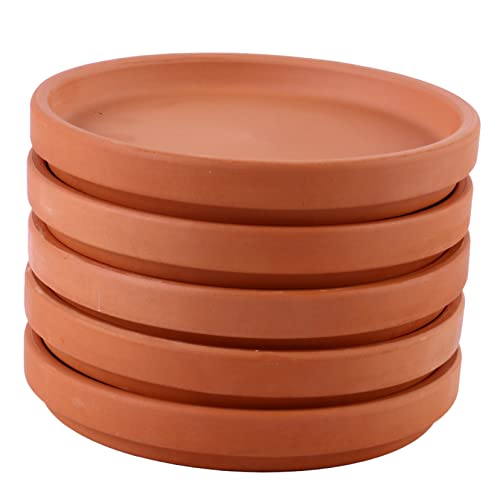 COOPHYA 5 Stück Teiliges Terracotta mit Untersetzern und Langlebig für Pflanztöpfe Organisation von Pflanzen im Innen und Außenbereich COOPHYA 5 Stück Teiliges Terracotta mit Untersetzern und Langlebig für Pflanztöpfe Organisation von Pflanzen im Innen und Außenbereich von COOPHYA