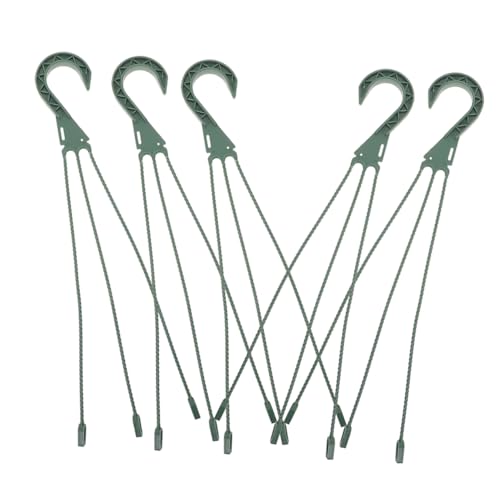 COOPHYA 5St Hängender Waschbeckenhaken Blumenkorb Kleidung Kleiderbügel Hängekorb-Kleiderbügel pflanzenaufhänger pflanzengestell Korbaufhänger Gartenhaken zum Aufhängen Plastik Green COOPHYA 5St Hängender Waschbeckenhaken Blumenkorb Kleidung Kleiderbügel Hängekorb-Kleiderbügel pflanzenaufhänger pflanzengestell Korbaufhänger Gartenhaken zum Aufhängen Plastik Green von COOPHYA