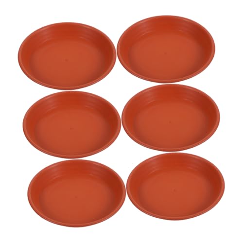 COOPHYA 6 Stück Blumentopf Tabletts, Untersetzer Für Blumentöpfe, Tropfschalen Für Topfpflanzen, Gartenschalen Für Pflanzen, Topfpflanzenschalen, Mobiles Blumentopf Tablett, Mobiles von COOPHYA
