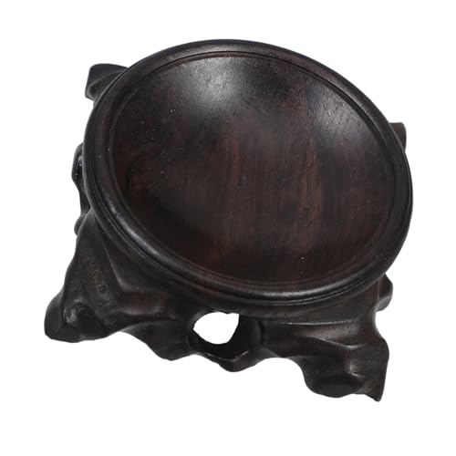 COOPHYA Holzschnitzerei Ornamente, Holzhalter, Kristall Ausstellungsständer, Ständer Für Dekoration, Dekorativer Eierhalter, Holzsockelständer, Kristallkugelsockel, Holzständer, von COOPHYA