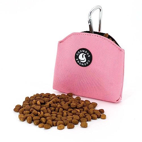 COOWONE Leckerli-Tasche für kleine Hunde, Magnetverschluss, für kleine Hunde, Leckerli-Tasche mit Clip, Rosa von COOWONE