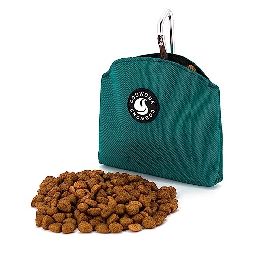 COOWONE Leckerli-Tasche für kleine Hunde, Magnetverschluss, für kleine Hunde, mit Clip, Grün von COOWONE