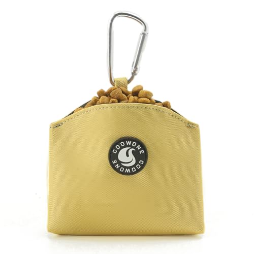 COOWONE Leckerli-Tasche für kleine Hunde, Magnetverschluss, für kleine Hunde, mit Clip, Khaki von COOWONE
