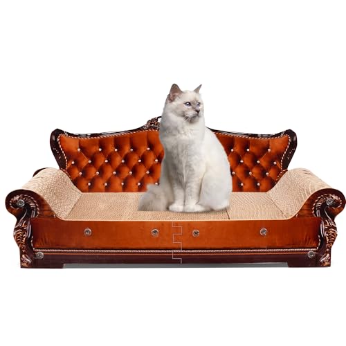 COOZMENT Sofa-förmige Kratzcouch und Lounge-Bett – dicke Kratzunterlage aus Karton (70,1 cm L x 31,5 cm B x 30 cm H) von COOZMENT