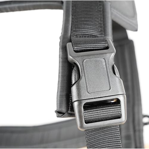 COP® HG300 Hundegeschirr, gepolstert/schwarz (Größe L Halsumfang: 51-57 cm Brust: 67-102 cm) von COP