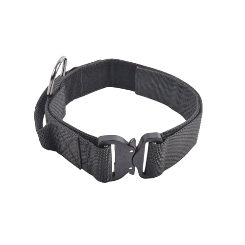 COP K9 Hetzhalsband 2.0 für Hunde (50 mm Breite) mit Cobra PRO Style Schließe/schwarz (L (verstellbar 57-74 cm)) von COP