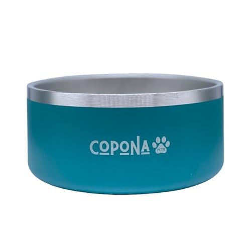 Copona Hundenapf, Edelstahl, 900 ml, Blaugrün von COPONA