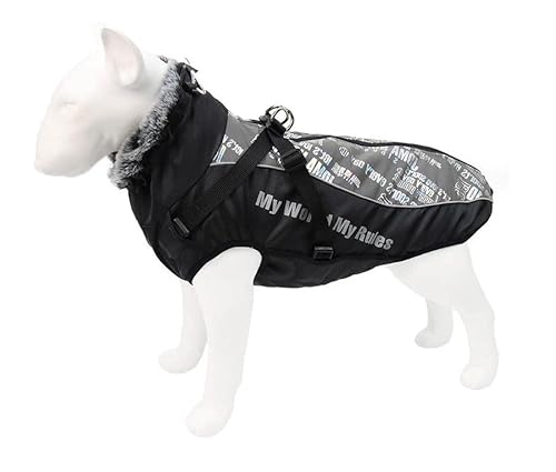 CORGIOLOGY | HT-683 | Hundemantel für alle Hunde, Fashion, Hunde Wintermantel, Hundejacke für alle Hunde geeignet, 5 Farben verfügbar (4XL, GRAU-Weiss) von CORGIOLOGY