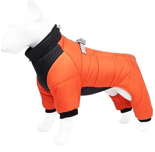 CORGIOLOGY | HT-685 | Hundemantel für alle Hunde, Fashion, Hunde Wintermantel, Hundejacke für alle Hunde geeignet, 4 Farben verfügbar (2XL, ORANGE) von CORGIOLOGY