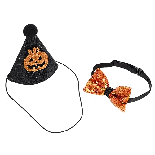 CORHAD Haustierhut Für Hunde Halloween-Halsband Mit Fliege Hundehalsband-Hut Dekoratives Hundehalsband Für Party-Requisiten CORHAD Haustierhut Für Hunde Halloween-Halsband Mit Fliege Hundehalsband-Hut Dekoratives Hundehalsband Für Party-Requisiten von CORHAD