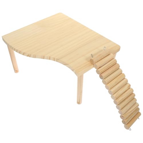 CORHAD Chinchilla Spielzeug Interessantes Rattenspielzeug Holz Hamster Versorgung Übung Plattform Balancing Spielzeug von CORHAD