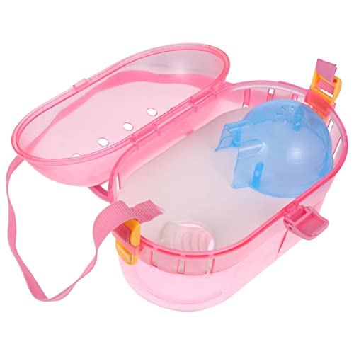 CORHAD Hamster Tragetasche Für Den Außenbereich Kreative Transportbox Für Kleintiere Mit Futterbehälter Und Badewanne Ideal Für Reisen Und Ausflüge Rote Farbe CORHAD Hamster Tragetasche Für Den Außenbereich Kreative Transportbox Für Kleintiere Mit Futterbehälter Und Badewanne Ideal Für Reisen Und Ausflüge Rote Farbe von CORHAD