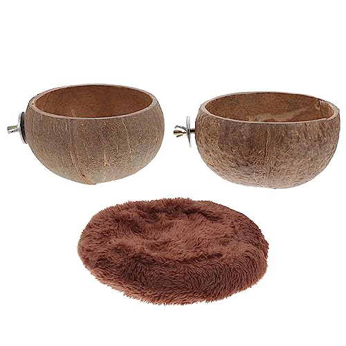 CORHAD 3-teiliges Kokosnussschalen-futternapf-Set Für Hamster Futternapf Für Meerschweinchen Chinchillas Futternapf Für Haustiere Gemütliche Einstreu Für Haustiere CORHAD 3-teiliges Kokosnussschalen-futternapf-Set Für Hamster Futternapf Für Meerschweinchen Chinchillas Futternapf Für Haustiere Gemütliche Einstreu Für Haustiere von CORHAD