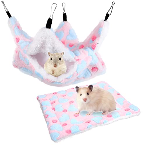 CORHAD 1 Satz Haustier-hängematten Und Matten Sherpa Hamsterbett Eichhörnchen-hängematte Versteckhaus Für Meerschweinchen Hängematte Für Kuscheltiere Warmes Chinchillabett Baumwolle CORHAD 1 Satz Haustier-hängematten Und Matten Sherpa Hamsterbett Eichhörnchen-hängematte Versteckhaus Für Meerschweinchen Hängematte Für Kuscheltiere Warmes Chinchillabett Baumwolle von CORHAD