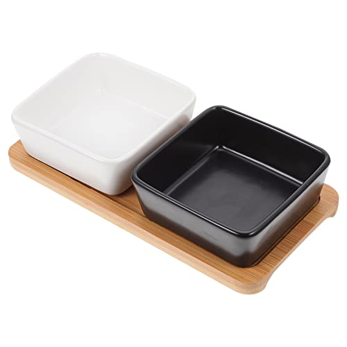 CORHAD Futternäpfe Für Haustiere 1 Set Keramiknäpfe Mit Holzsockel Trinknapf Für Haustiere Futterserviernapf Stabil Und Stabil CORHAD Futternäpfe Für Haustiere 1 Set Keramiknäpfe Mit Holzsockel Trinknapf Für Haustiere Futterserviernapf Stabil Und Stabil von CORHAD