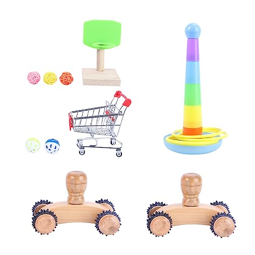 CORHAD Papagei Spielzeug Kit 6pcs Vogel Spielzeug Basketball Korb Für Kauen Unterhaltung Für Ihre Haustier Vögel CORHAD Papagei Spielzeug Kit 6pcs Vogel Spielzeug Basketball Korb Für Kauen Unterhaltung Für Ihre Haustier Vögel von CORHAD