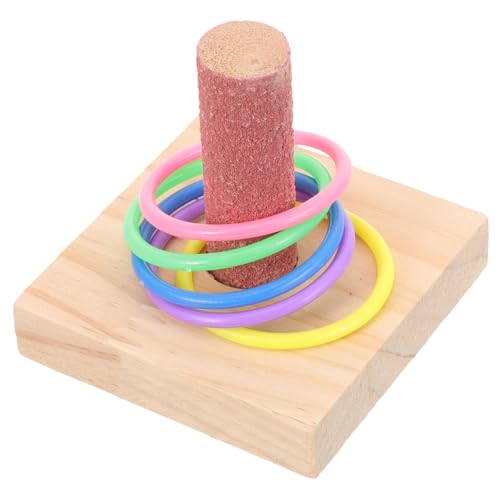 CORHAD Papageien-Spielzeug-Set Sittich-Intelligenzspielzeug pädagogisches -Stapelspiel für Vögel Vogel-Trainingsspielzeug sicheres Kunststoff-Holzmaterial für Papageien Nymphensittiche CORHAD Papageien-Spielzeug-Set Sittich-Intelligenzspielzeug pädagogisches -Stapelspiel für Vögel Vogel-Trainingsspielzeug sicheres Kunststoff-Holzmaterial für Papageien Nymphensittiche von CORHAD