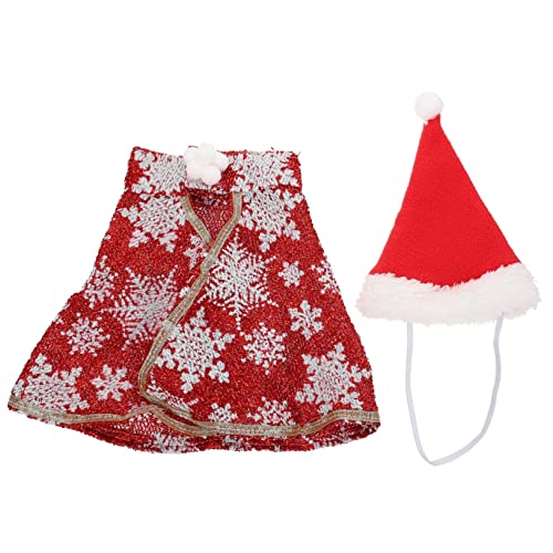 CORHAD Entzückende Haustier Weihnachten Hut Mantel Set Katze Hund Weihnachten Kostüm Kreative Haustier Mode von CORHAD