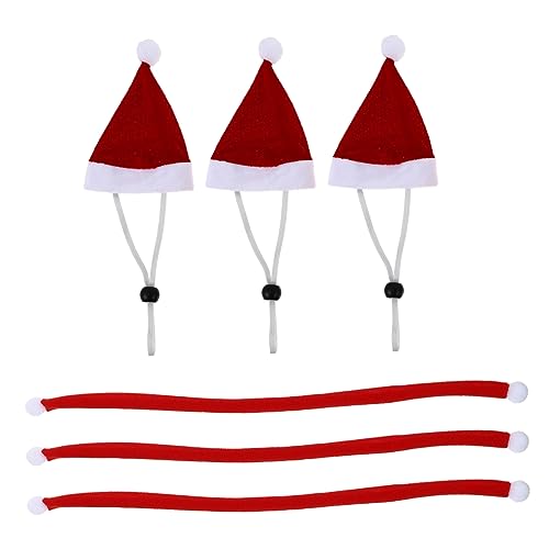 CORHAD 1satz Weihnachtsmütze Und Schal Für Haustiere Mini Xmas Kostüm Rote Weihnachtsdekoration Für Hunde Und Katzen Für Fotos Und Festliche Anlässe Teiliges Set Aus Hochwertigem von CORHAD