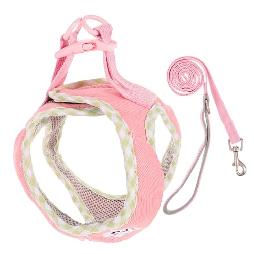 CORHAD Bequemes Hundegeschirr-Set mit Leine Rosa/Mittelgroße Weste Geschirr Hundeweste Geschirre CORHAD Bequemes Hundegeschirr-Set mit Leine Rosa/Mittelgroße Weste Geschirr Hundeweste Geschirre von CORHAD