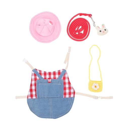 CORHAD Niedliches Kaninchen-Outfit Mütze Haustier-Kleidungsset Zugseil für Kleintiere Bequeme Baumwolle M Bezauberndes Aussehen CORHAD Niedliches Kaninchen-Outfit Mütze Haustier-Kleidungsset Zugseil für Kleintiere Bequeme Baumwolle M Bezauberndes Aussehen von CORHAD
