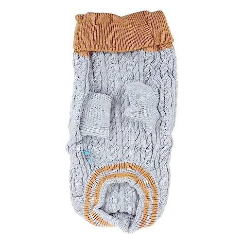 CORHAD 1stück Hund Turtleneck Pullover Warmer Haustierpullover Für Herbst Und Winter Atmungsaktive Und Bequeme Hundekleidung Modisches Hundekostüm Blau XL von CORHAD