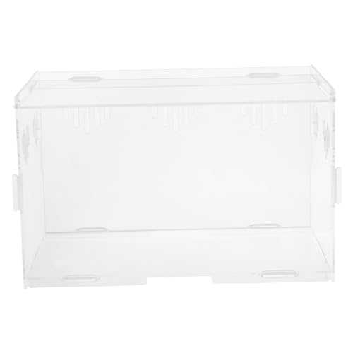 CORHAD 1stück Reptilienfutterbox Aus Acryl Zusammengebauter Terrarienbehälter Für Reptilien Praktisches Aufzucht Belüftungsöffnungen Und Einfacher Reinigung von CORHAD