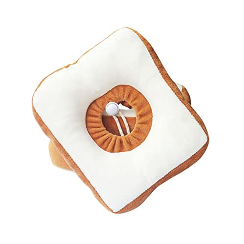 CORHAD 1stück Weicher Toastbrot Schutzkragen Für Katzen Verstellbarer Licking Collar Für Heilung Und Genesung Multifunktional Als Kissen Oder Kostümzubehör von CORHAD