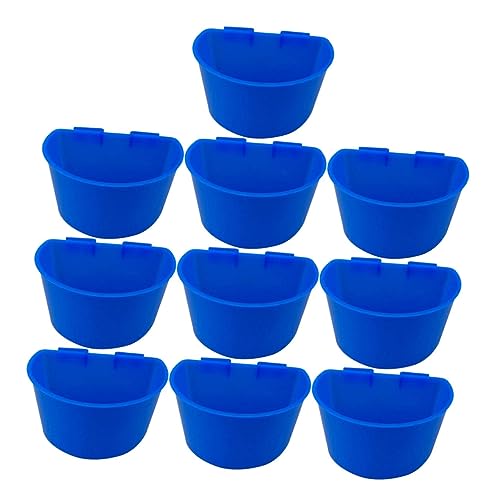 CORHAD 10stücke Dicke Plastik Taubenfütterungs Und Wassernapf Halbrunde Vogeltränke Für Käfige Leichte Futter Und Wasserschalen Für Kleine Vögel - Für Tauben Und Papageien CORHAD 10stücke Dicke Plastik Taubenfütterungs Und Wassernapf Halbrunde Vogeltränke Für Käfige Leichte Futter Und Wasserschalen Für Kleine Vögel - Für Tauben Und Papageien von CORHAD