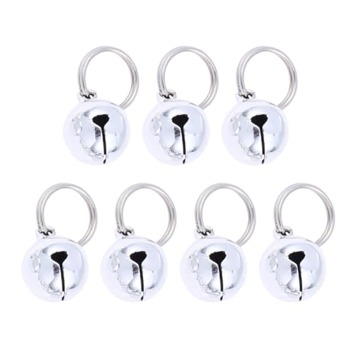 CORHAD 10 Stück Teiliges Metall pet Bells in Silber Langlebiges Haustier zubehör für Katzen und Hunde mit Angenehmem Klang zur Ortung Robustes Glocken Accessoire für Täglichen Gebrauch CORHAD 10 Stück Teiliges Metall pet Bells in Silber Langlebiges Haustier zubehör für Katzen und Hunde mit Angenehmem Klang zur Ortung Robustes Glocken Accessoire für Täglichen Gebrauch von CORHAD