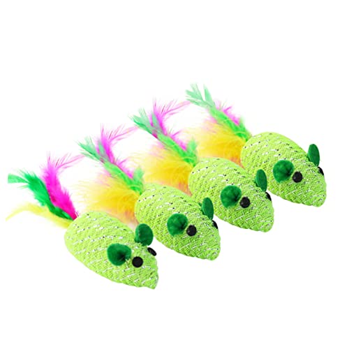 CORHAD 10stücke Woven Mouse Spielzeug Für Katzen Interaktives Grünes Katzenspielzeug Spielen Und Verhindern Von Kratzern Möbeln CORHAD 10stücke Woven Mouse Spielzeug Für Katzen Interaktives Grünes Katzenspielzeug Spielen Und Verhindern Von Kratzern Möbeln von CORHAD