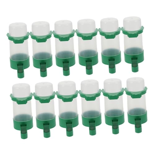CORHAD Vogel-wassertrinkwerkzeug 12-teiliger Vogel-wasserspender Papageien-futterspender Tauben-Haustier-tränke Große Kapazität Auslaufsicheres Design von CORHAD