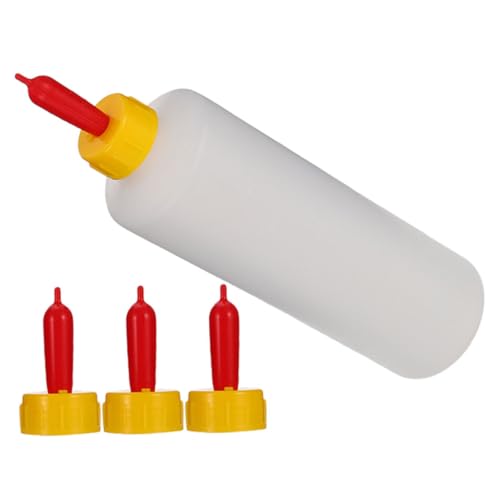 CORHAD 1Satz Ziegenmilchflasche für Kleine Wiederverwendbare Fütterungsflasche für Lämmer Ferkel und Kälber Füttern für Neugeborene von CORHAD