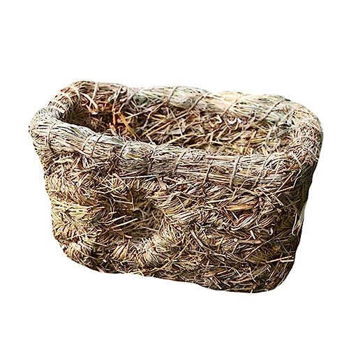 CORHAD 1Stk Doppelte Haustier höhle Tank Meerschweinchen verstecken Kaninchen-Schlafnest kaninchenkäfig Rabbit cage Spielzeug kleines Haustiernest Haustiernest-Schlafhaus Berggras Yellow CORHAD 1Stk Doppelte Haustier höhle Tank Meerschweinchen verstecken Kaninchen-Schlafnest kaninchenkäfig Rabbit cage Spielzeug kleines Haustiernest Haustiernest-Schlafhaus Berggras Yellow von CORHAD