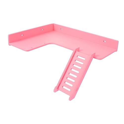 CORHAD Hamster Kletterleiter aus Holz 1Stück L-Förmige Stehplattform für Hamster Kleintier Spielzeug Langlebig und Sicher für Hamsterkäfig und Meerschweinchen von CORHAD