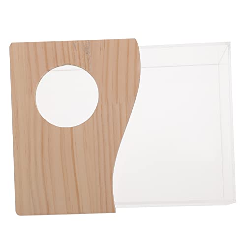 CORHAD 1Stück Transparentes Sandbad Für Hamster Multifunktionale Badewanne Toilette Für Kleintiere Für Rennmäuse Futterspender Und Stilvolles Badezimmer Für Nager von CORHAD
