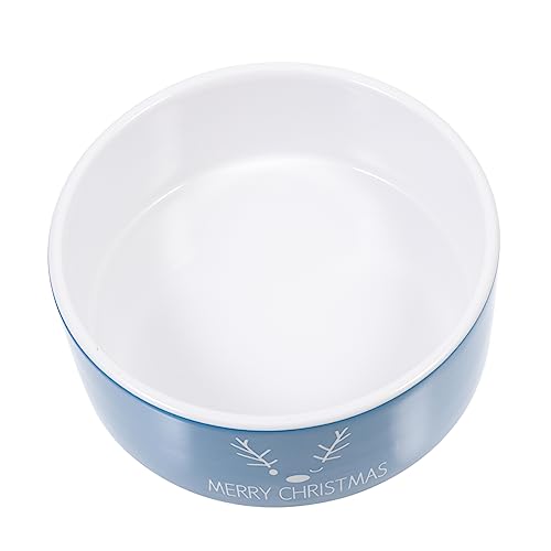 CORHAD 1Stück Weihnachtliche Haustierschüssel Aus Keramik Multifunktionale Futter Und Wasserschale Für Katzen Und Dekoratives Mit Niedlichem Rentier Design von CORHAD