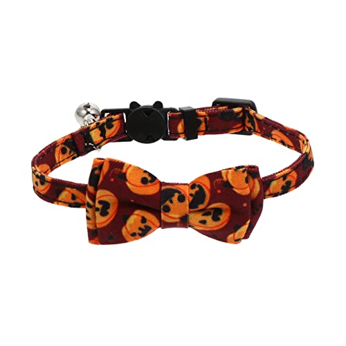 CORHAD Haustierhalsbänder Für Halloween-Thema Bow-Knot-Halsband Ihr Pelziger Freund von CORHAD