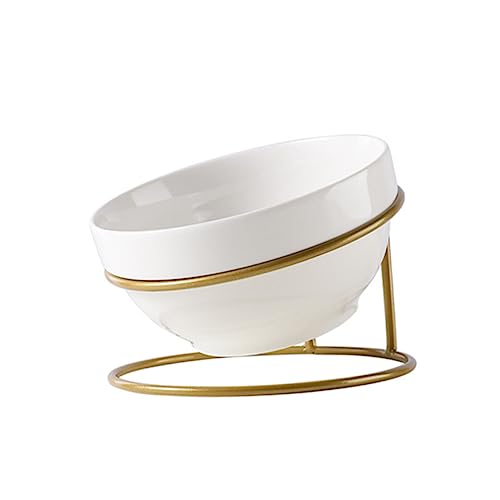 CORHAD Ergonomischer Futternapfständer aus Keramik für Haustiere geneigtes Design für Katzen stabile Gestellkonstruktion leicht zu reinigen CORHAD Ergonomischer Futternapfständer aus Keramik für Haustiere geneigtes Design für Katzen stabile Gestellkonstruktion leicht zu reinigen von CORHAD