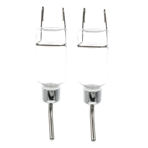 CORHAD 2stücke Automatischer Pet Hanging Wasserspender Trinkbrunnen Für Kleine Haustiere Auslaufsicher Transparent Installieren Für Katzen Und Kleine Hunde von CORHAD